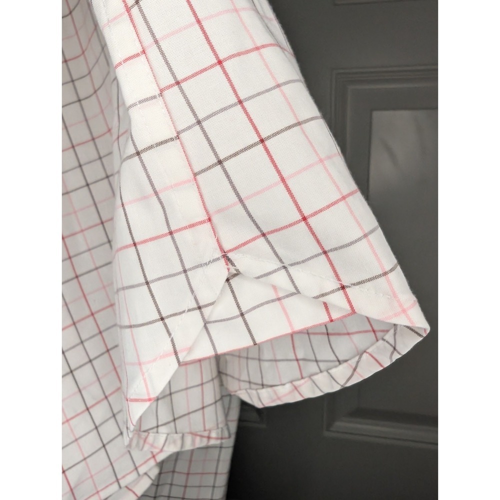 Fairlane Men's XL Window Pane Pattern Long Sleeve Collared Button Shirt EUC - Picture 9 of 9